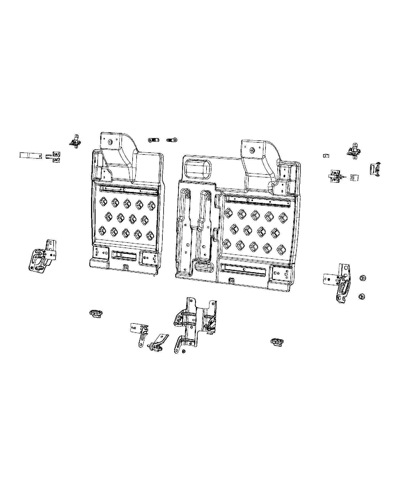 Diagram Second Row - 60/40 Split Seat Back. for your Chrysler 300  M