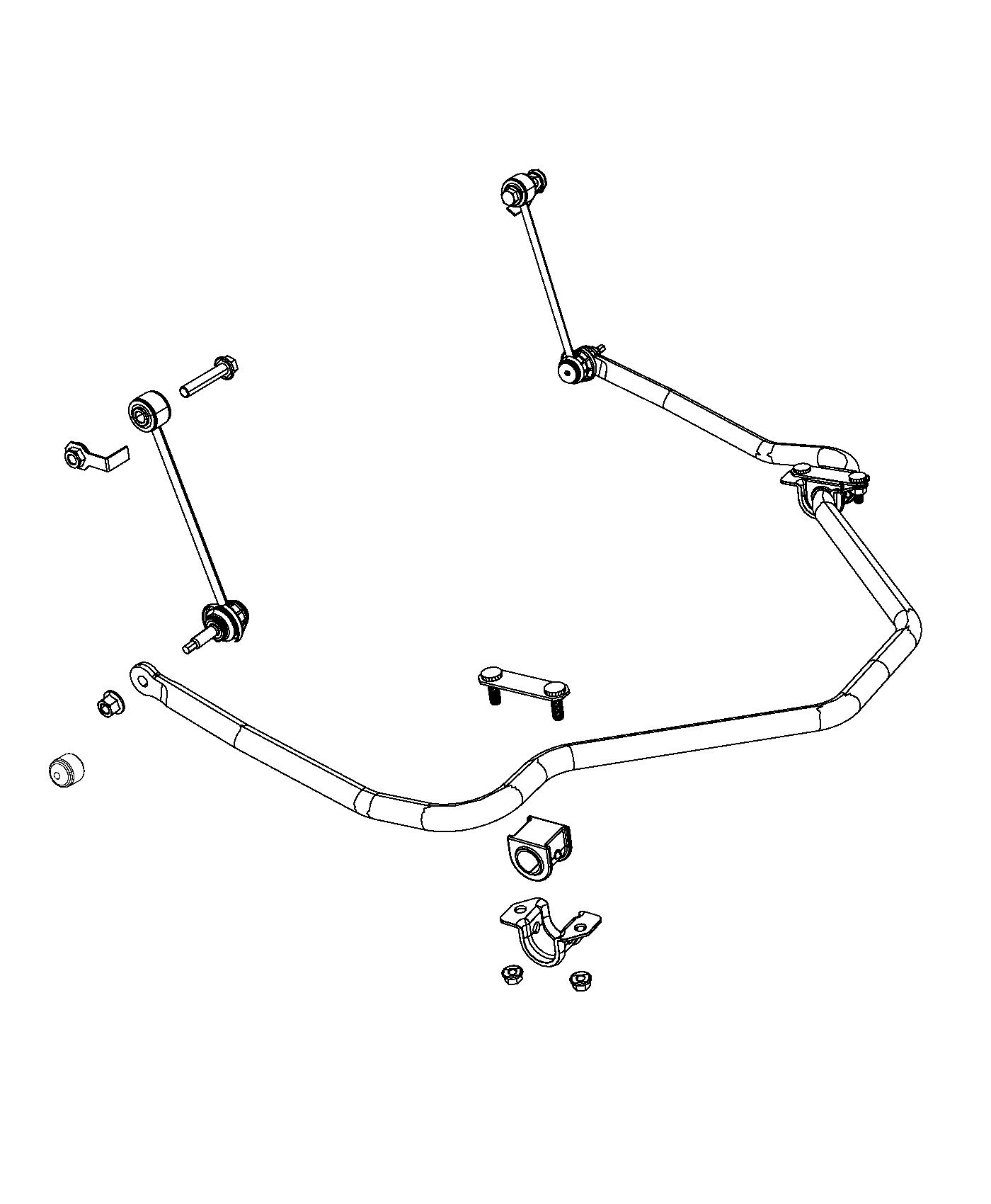 Diagram Stabilizer Bar, Rear. for your 2001 Chrysler 300  M 