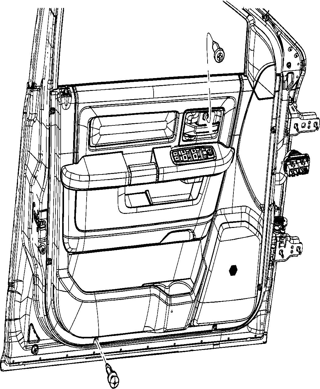 Front Door Trim Panels. Diagram