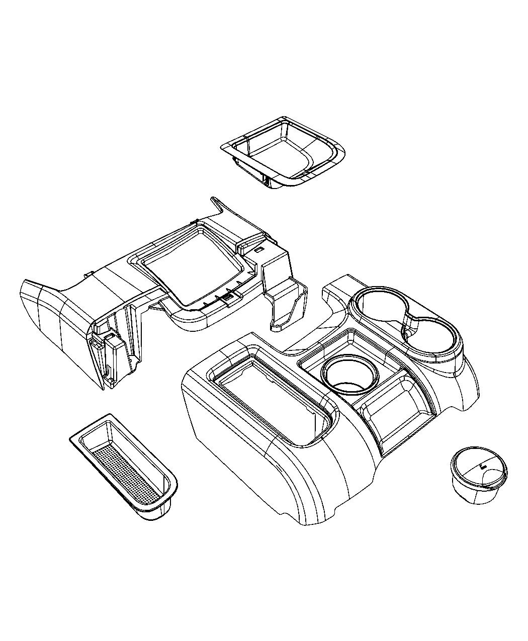 Diagram Floor Console [Mini Floor Console]. for your 2013 Ram 3500   