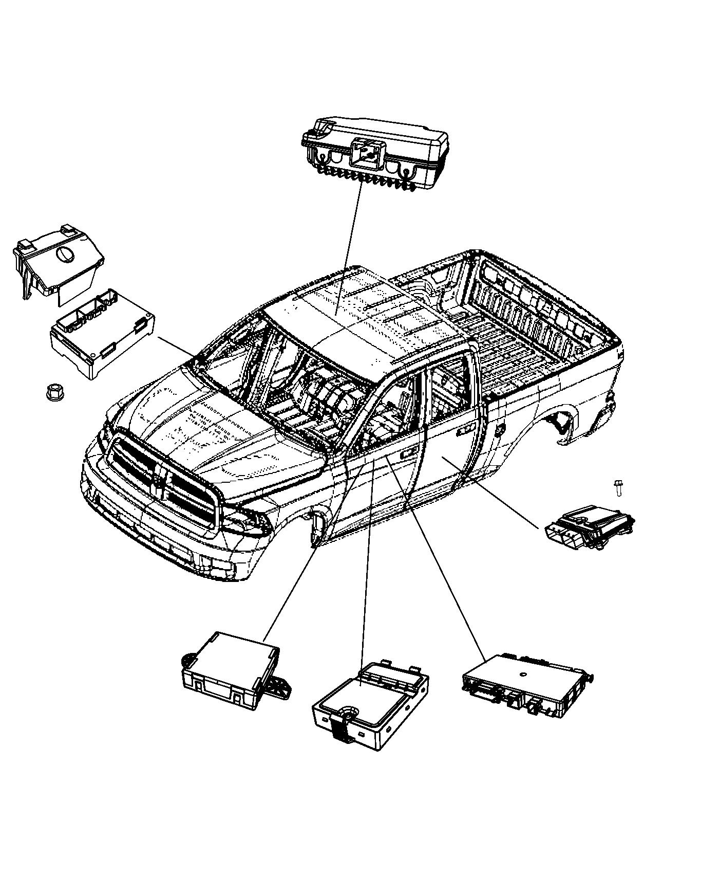 Diagram Modules Body. for your Chrysler 300  M