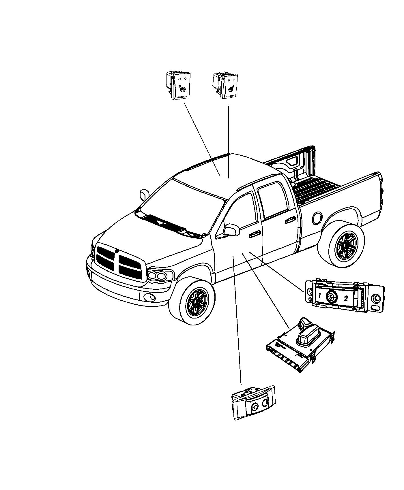 Switches Seat. Diagram