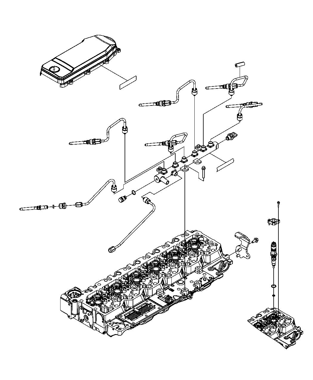 Diagram Fuel Injection Plumbing. for your 2004 Ram 2500   