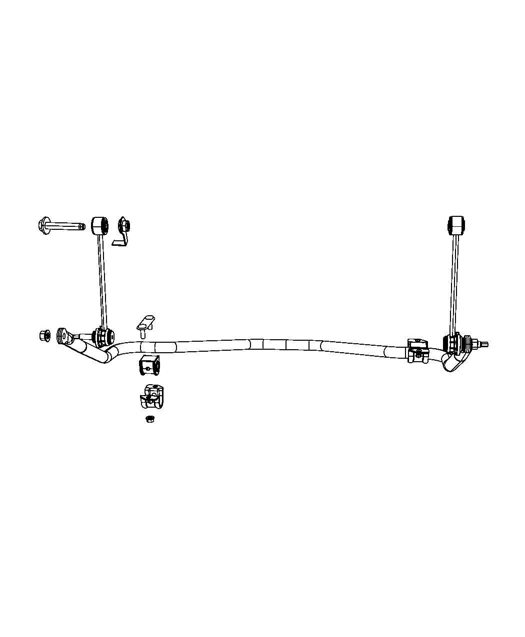 Diagram Stabilizer Bar, Rear. for your 2001 Chrysler 300  M 