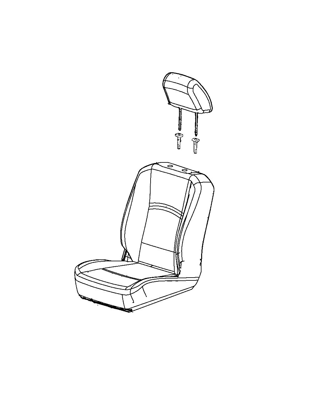 Front Seat - Bucket. Diagram