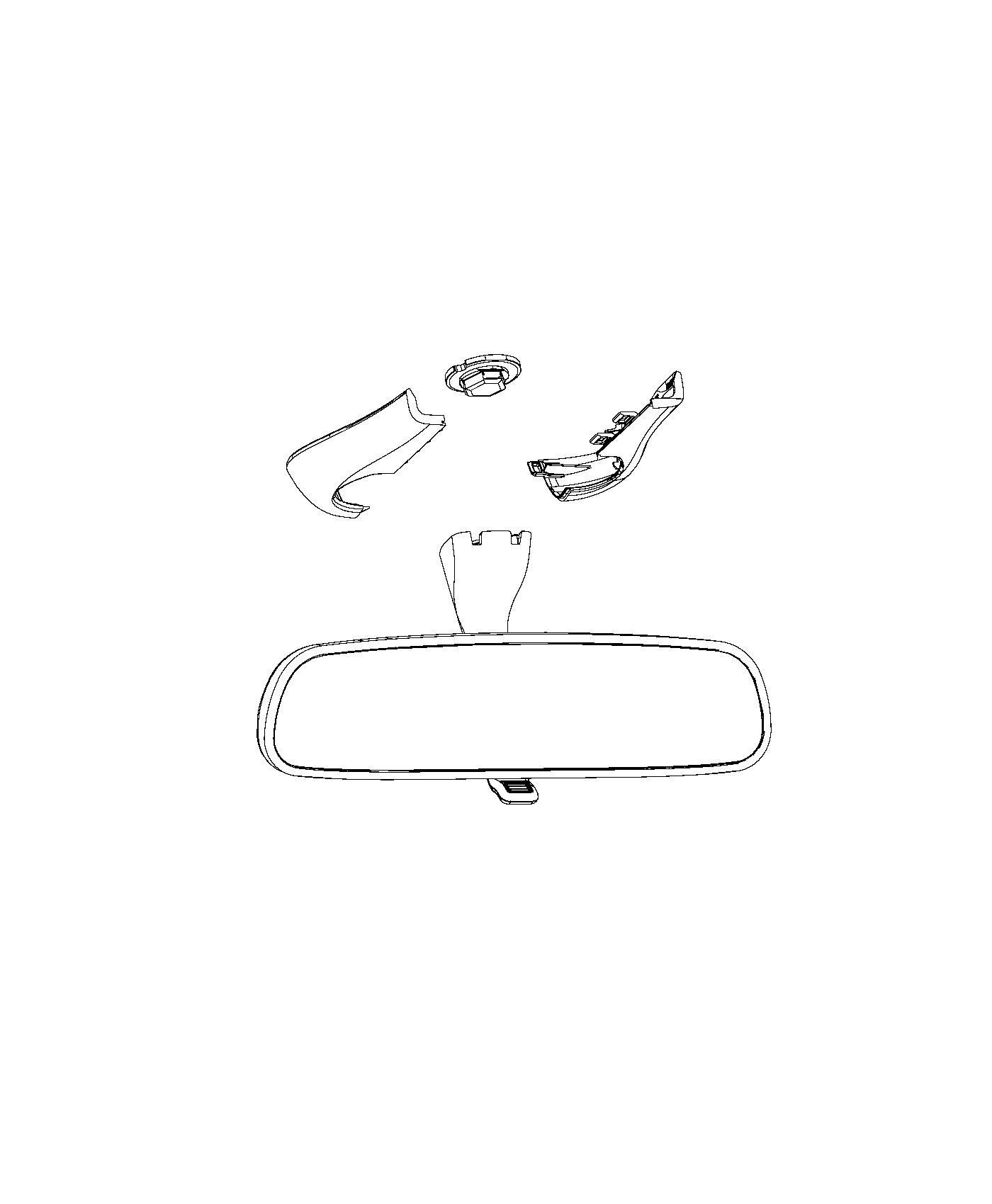 Diagram Mirror, Inside Rearview. for your 2000 Chrysler 300  M 