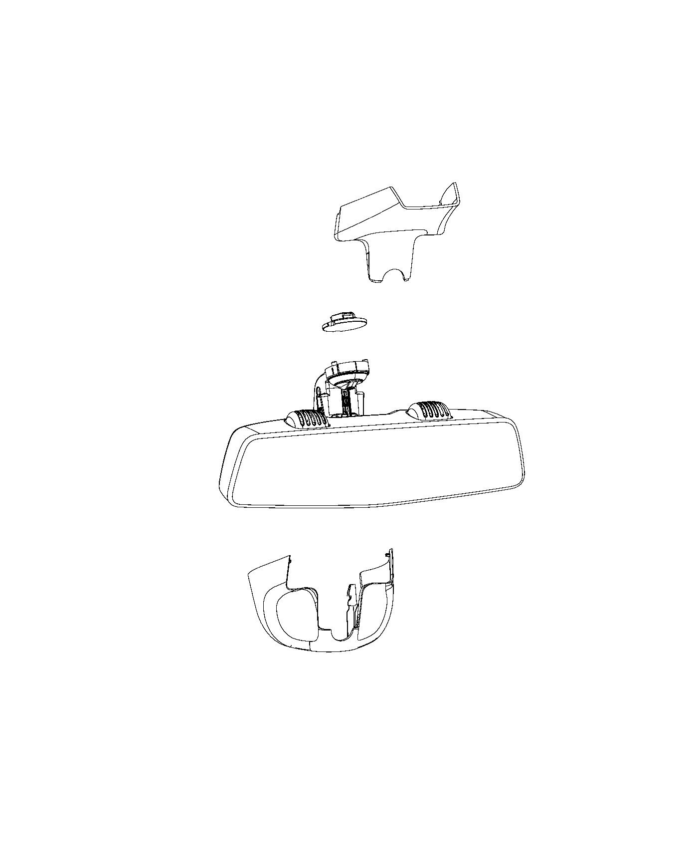 Diagram Mirror, Inside Rearview. for your 2000 Chrysler 300  M 