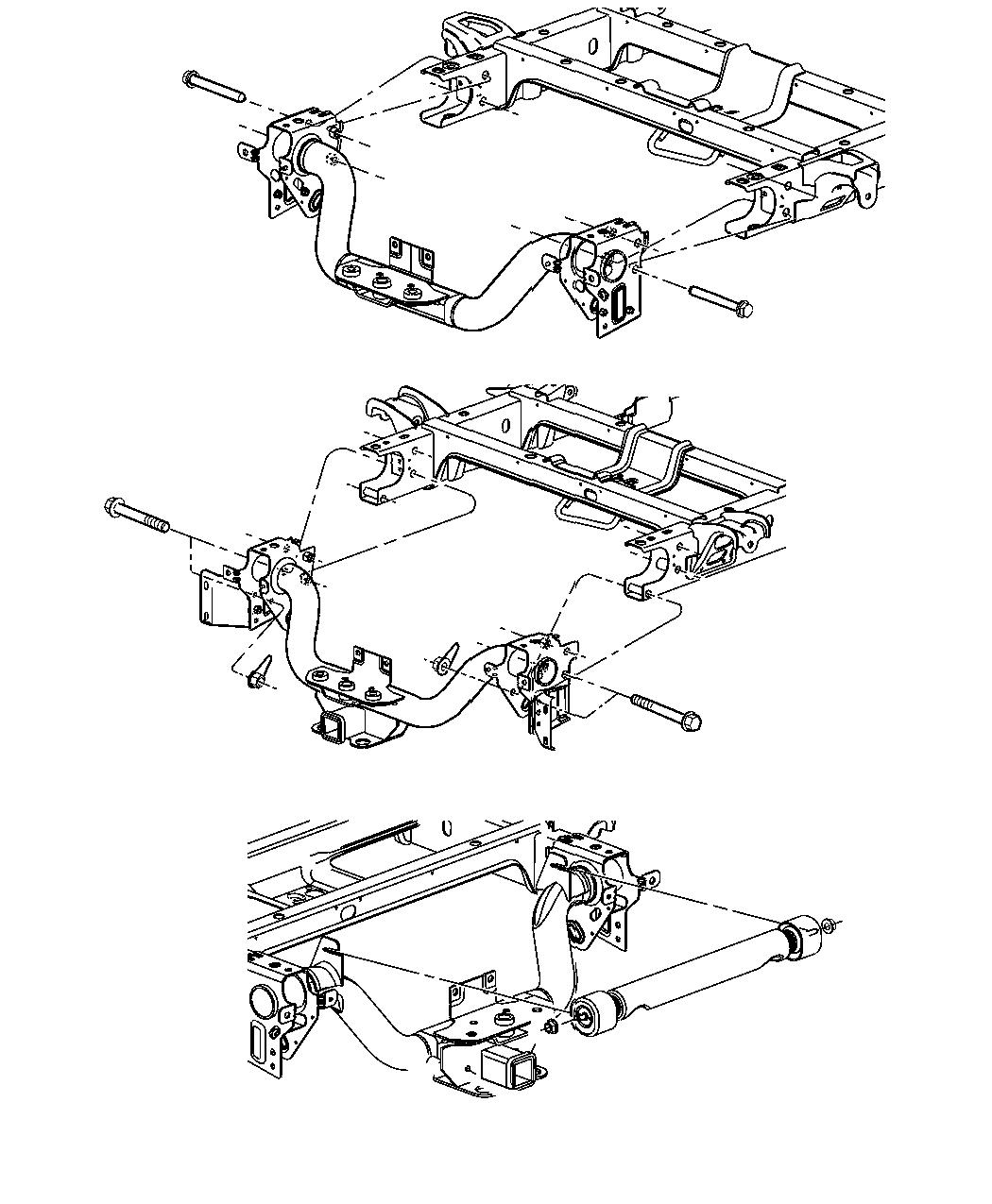 Diagram Tow Hooks and Hitches, Rear. for your Dodge Dakota  