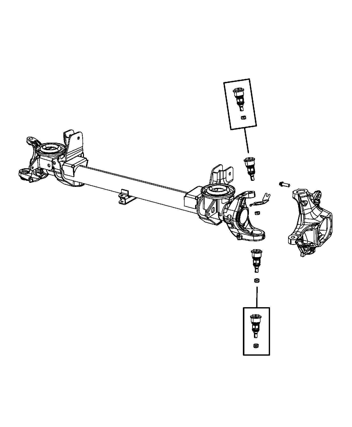 Diagram Housing, Axle. for your 2003 Chrysler 300  M 