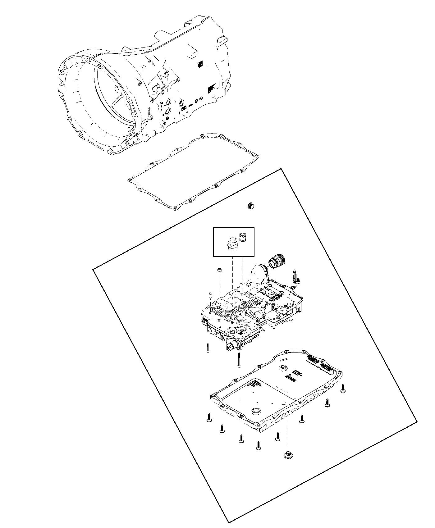 Diagram Valve Body And Related Parts. for your 2016 Ram 1500   