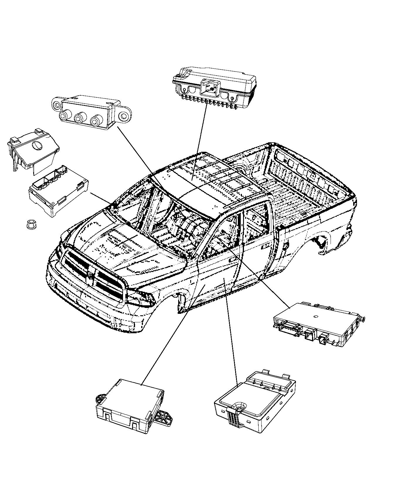 Diagram Modules, Body. for your Ram 3500  