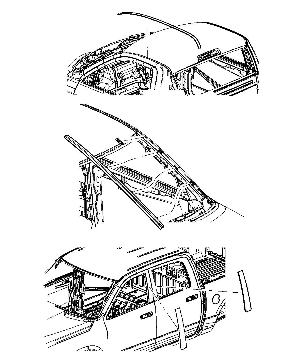 Diagram Moldings Body. for your Ram 2500  