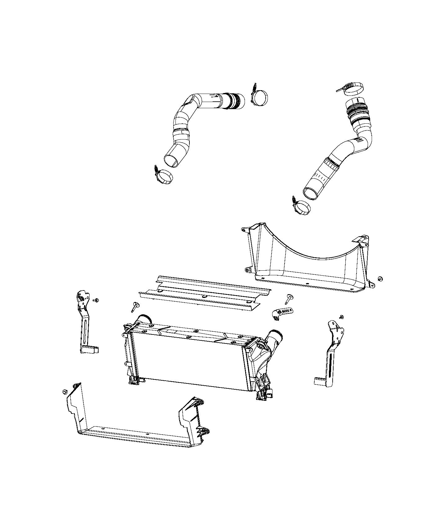 Diagram Charge Air Cooler. for your 2022 Ram 4500   