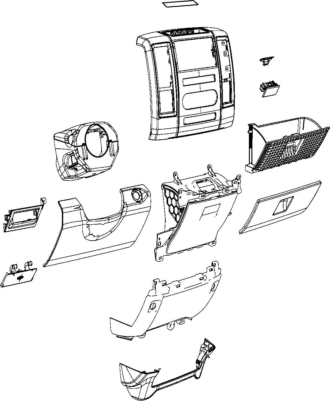 Diagram Instrument Panel Trim [Lower]. for your Chrysler 300  M