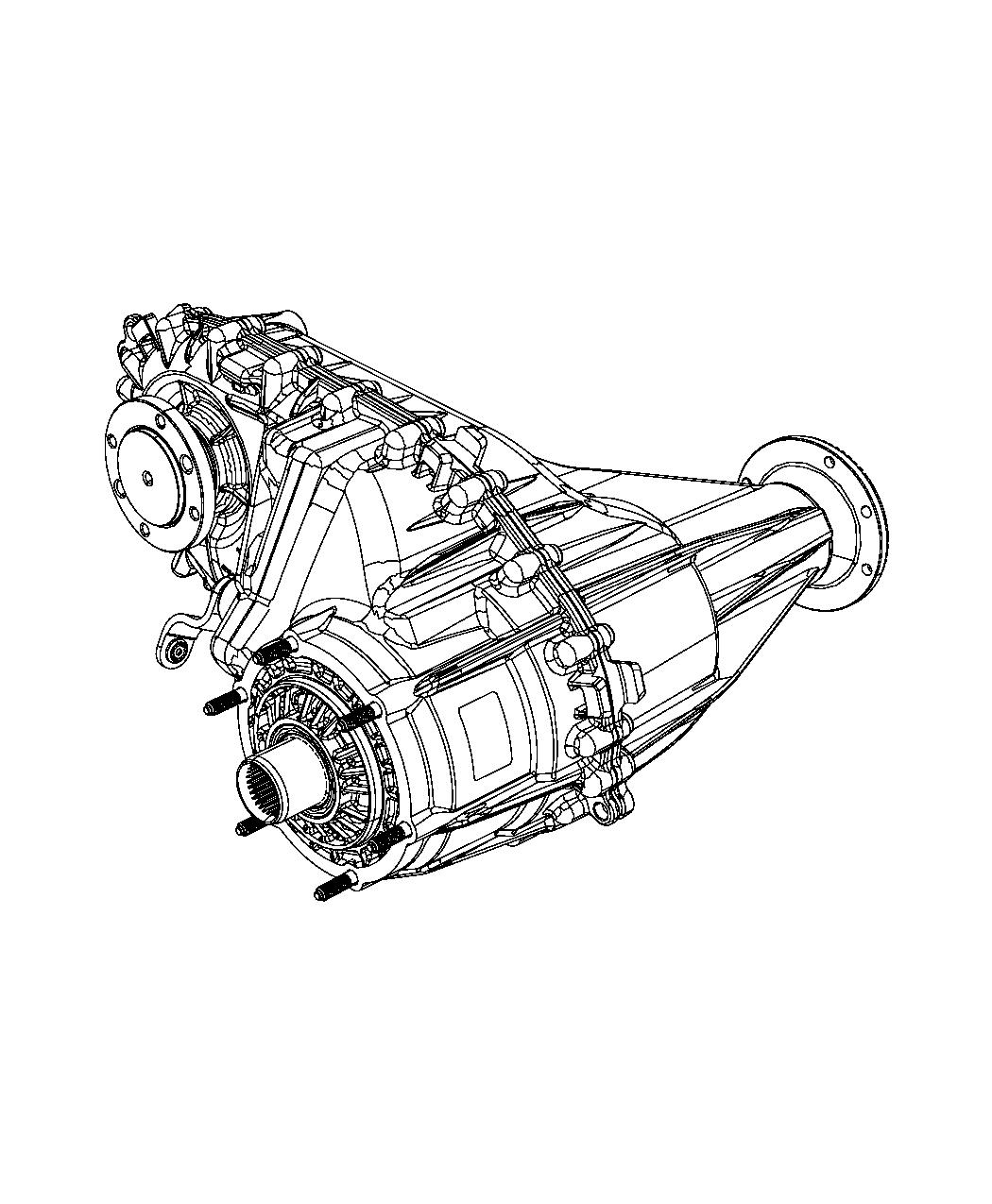 Diagram Transfer Case Assembly And Identification BW 44-47 [Man Shift-On-The-Fly Transfer Case]. for your 2013 Ram 3500   