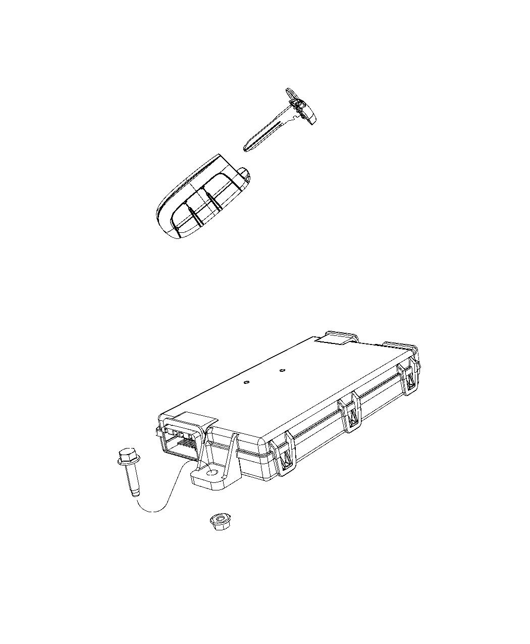 Receiver Modules, Transmitters and Keys. Diagram