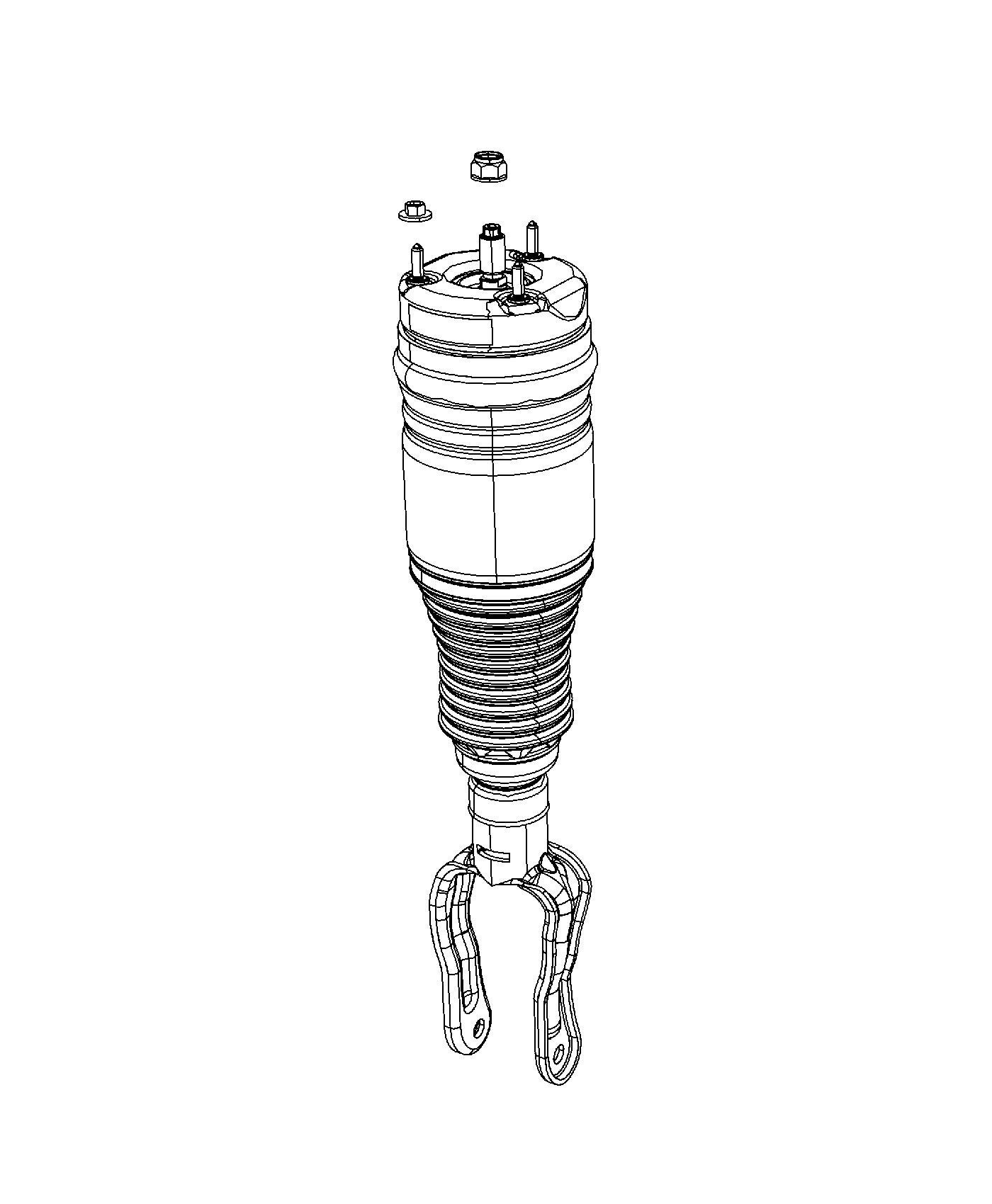 Diagram Shock Assembly Air Suspension. for your 2003 Chrysler 300  M 