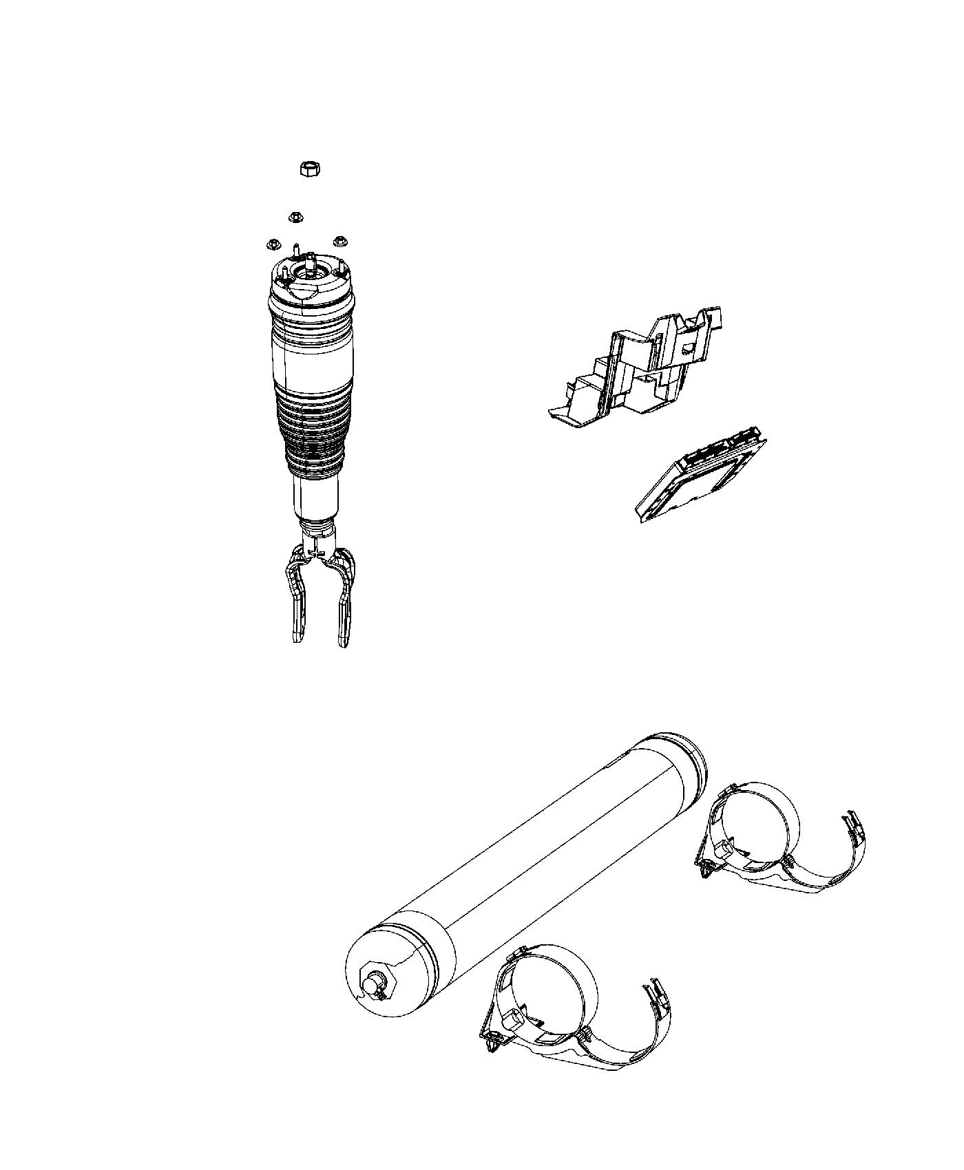 Diagram Quadra-Lift (TM) Air Suspension. for your 2025 Ram 1500   