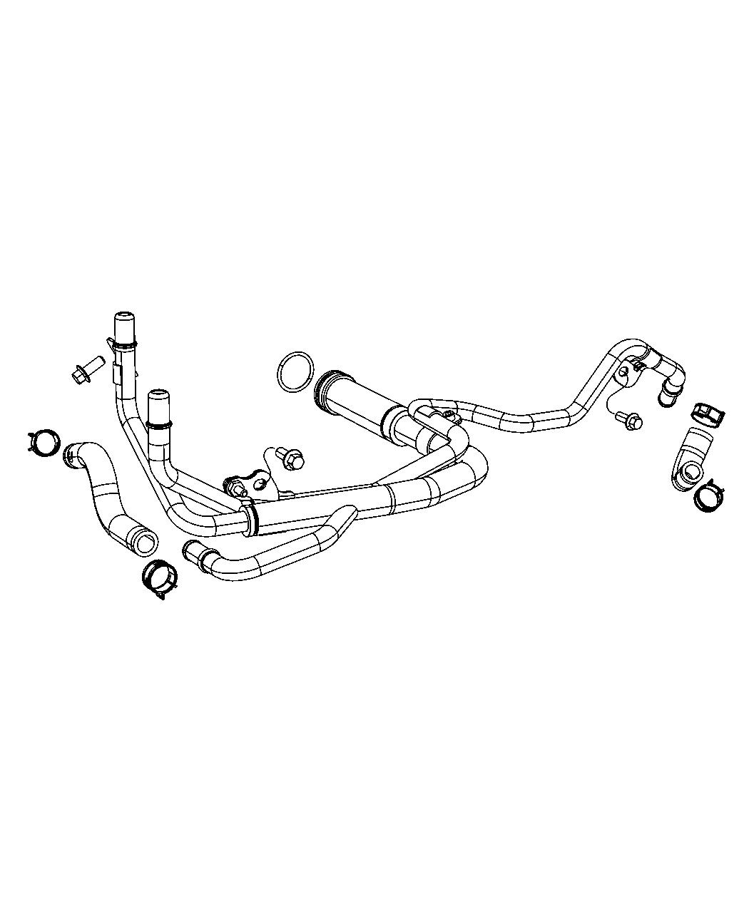 Diagram Coolant Tubes. for your 2014 Jeep Grand Cherokee   