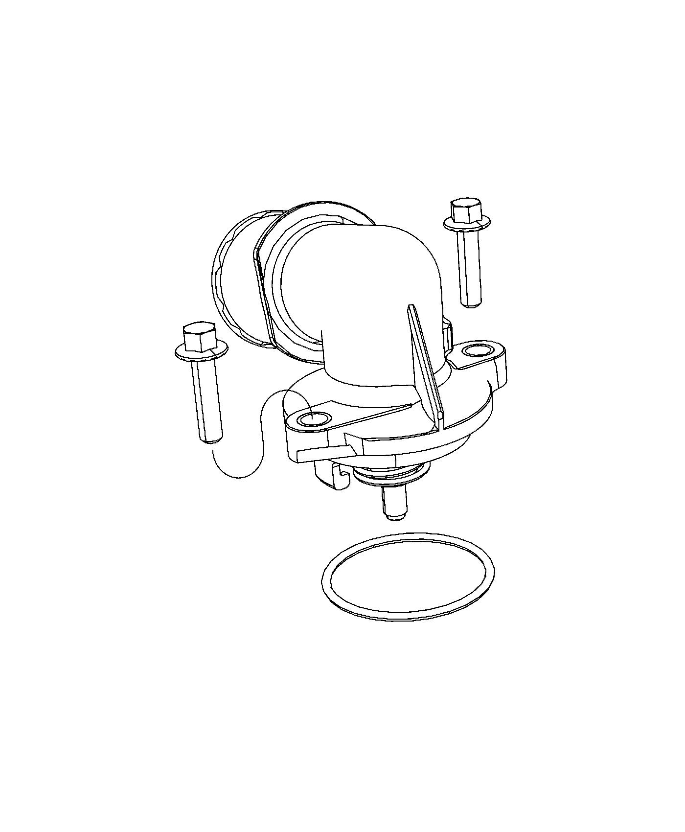 Diagram Thermostat and Related Parts. for your Chrysler 300  M