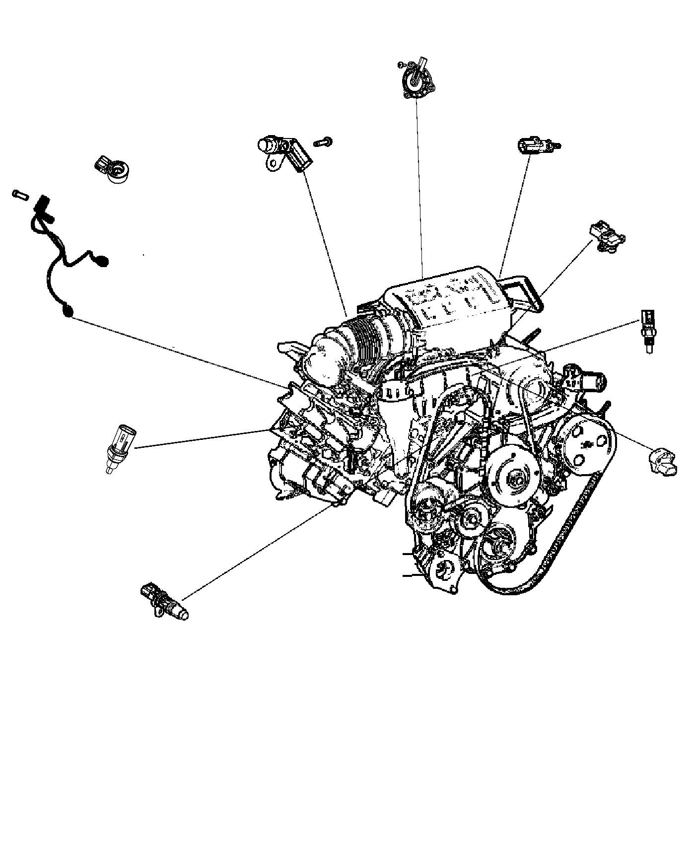 Diagram Sensors, Engine. for your Jeep Grand Cherokee  