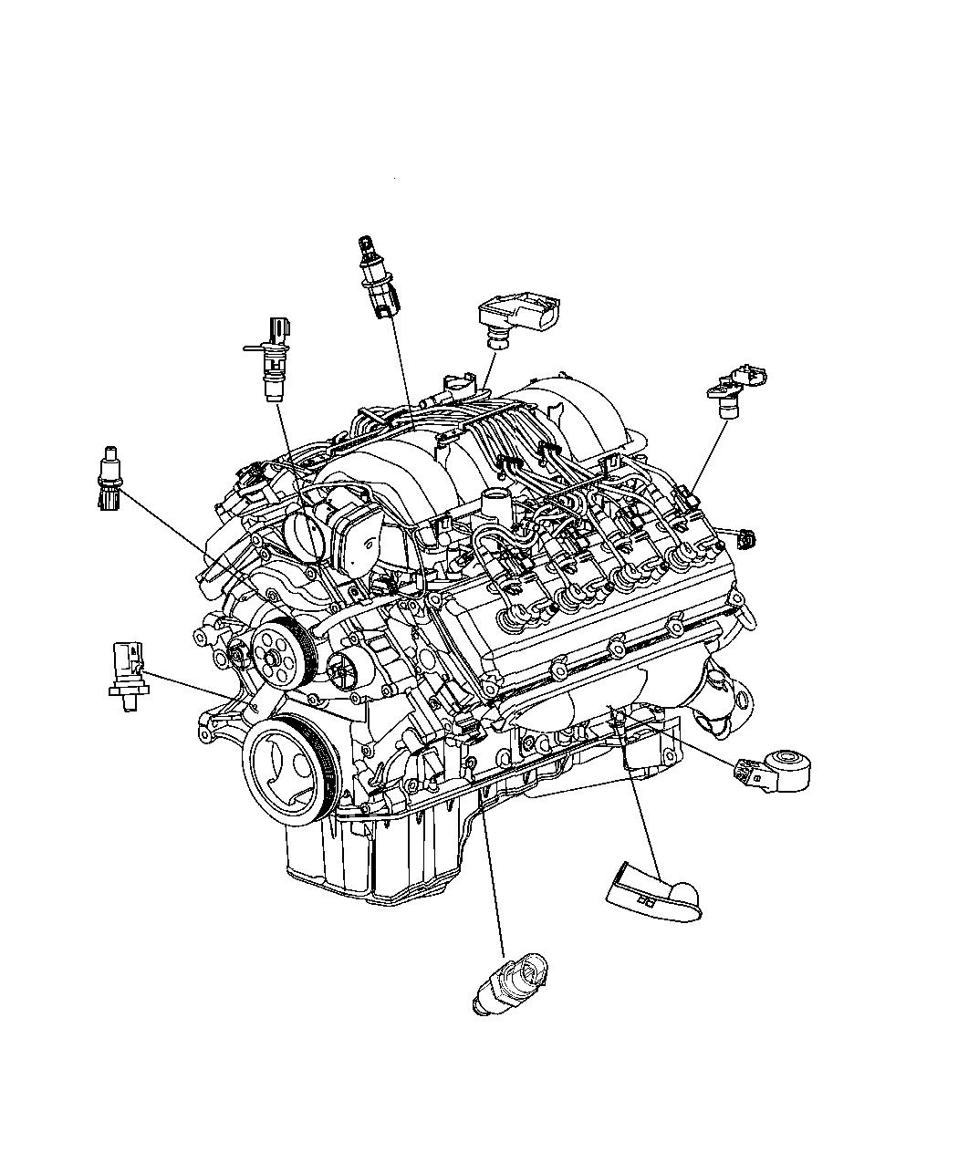 Diagram Sensors, Engine. for your Jeep Grand Cherokee  