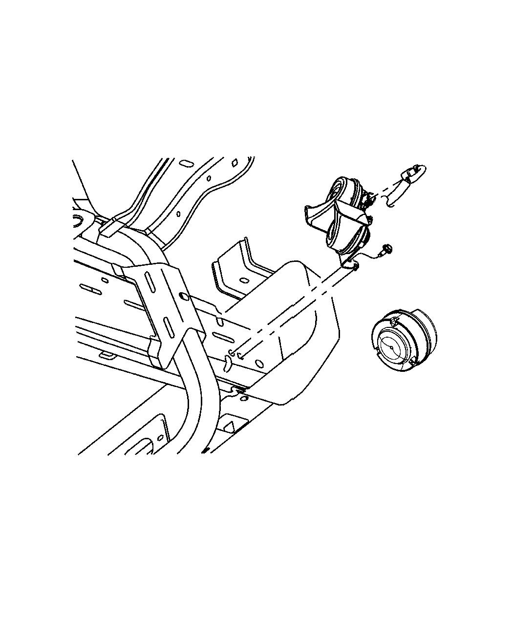 Diagram Horns. for your Jeep Grand Cherokee  