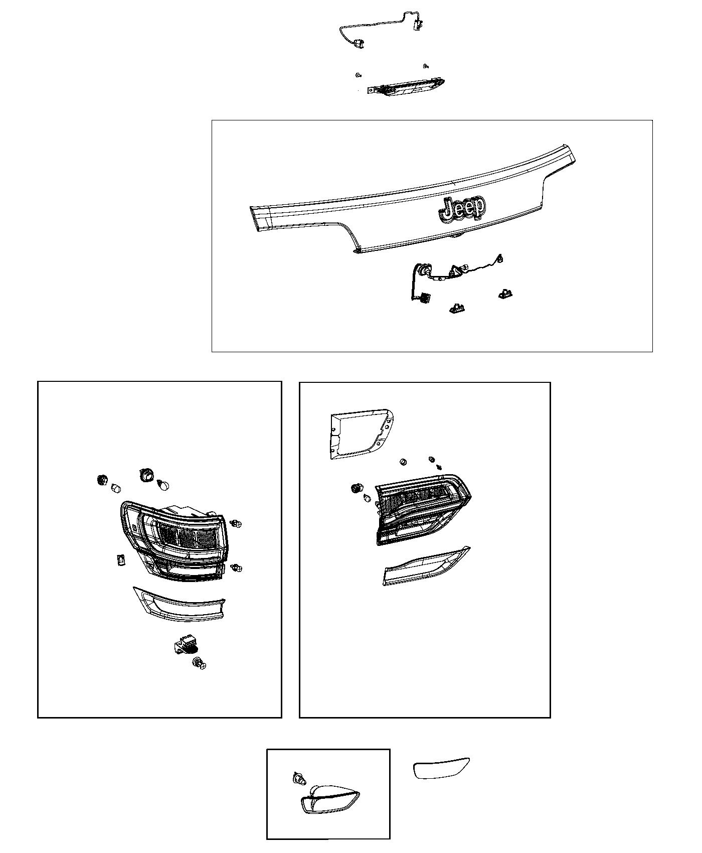 Diagram Lamps Rear. for your Jeep Grand Cherokee  