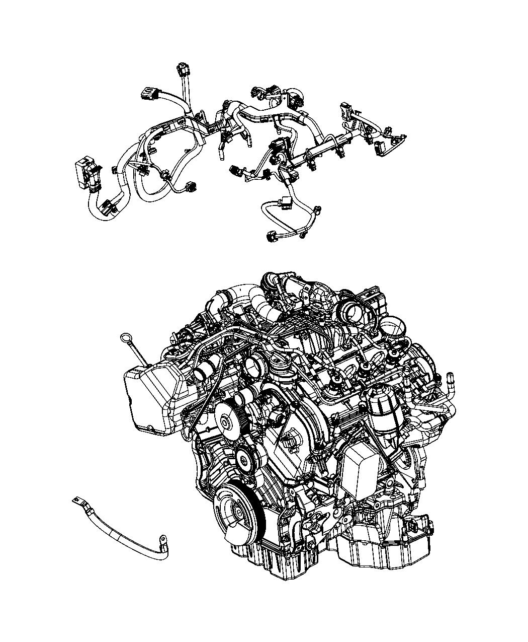 Diagram Wiring Engine Diesel 3.0L. for your 2021 Ram 1500   