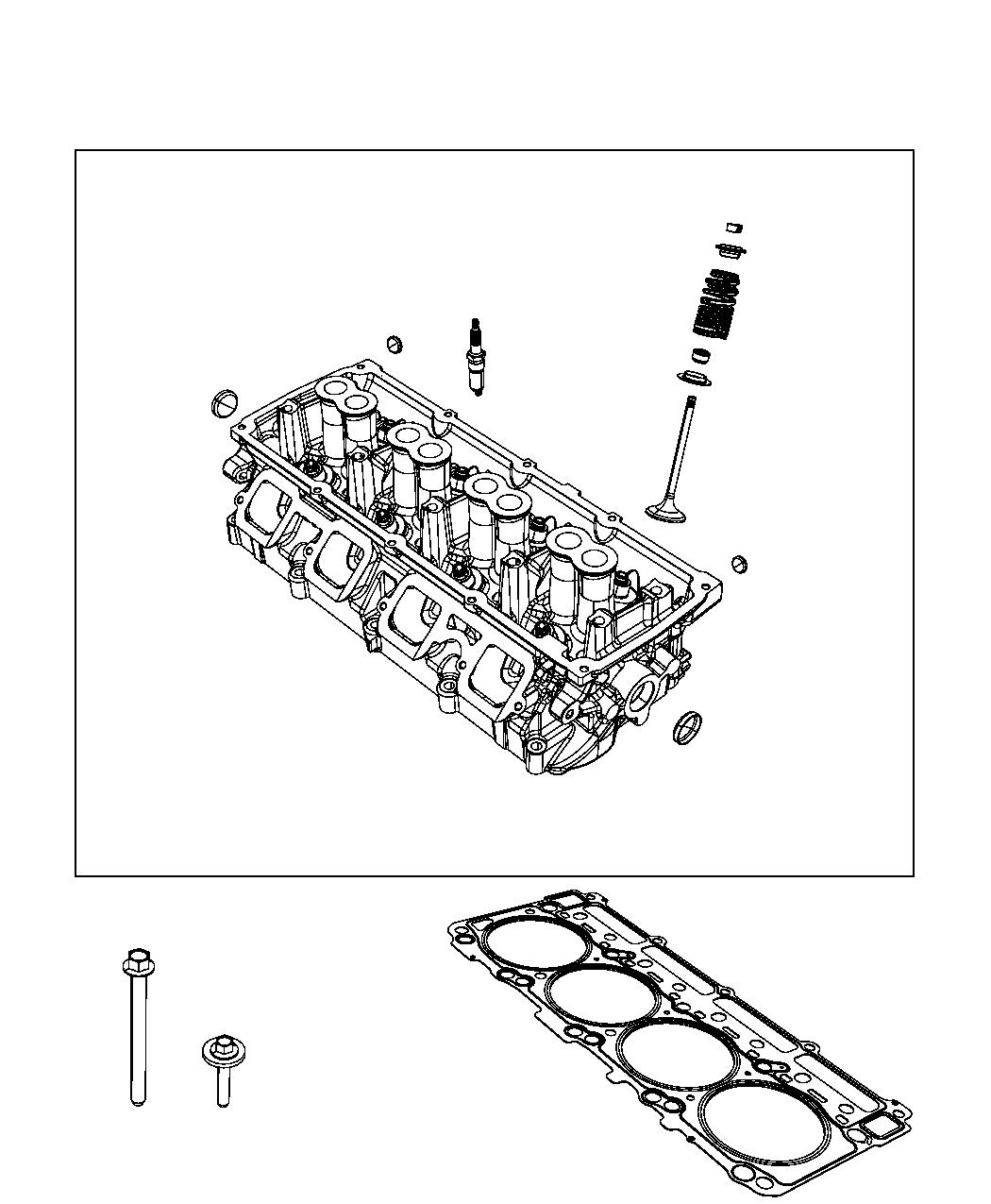 Diagram Cylinder Heads 6.4L [6.4L V8 SRT HEMI MDS Engine]. for your Jeep