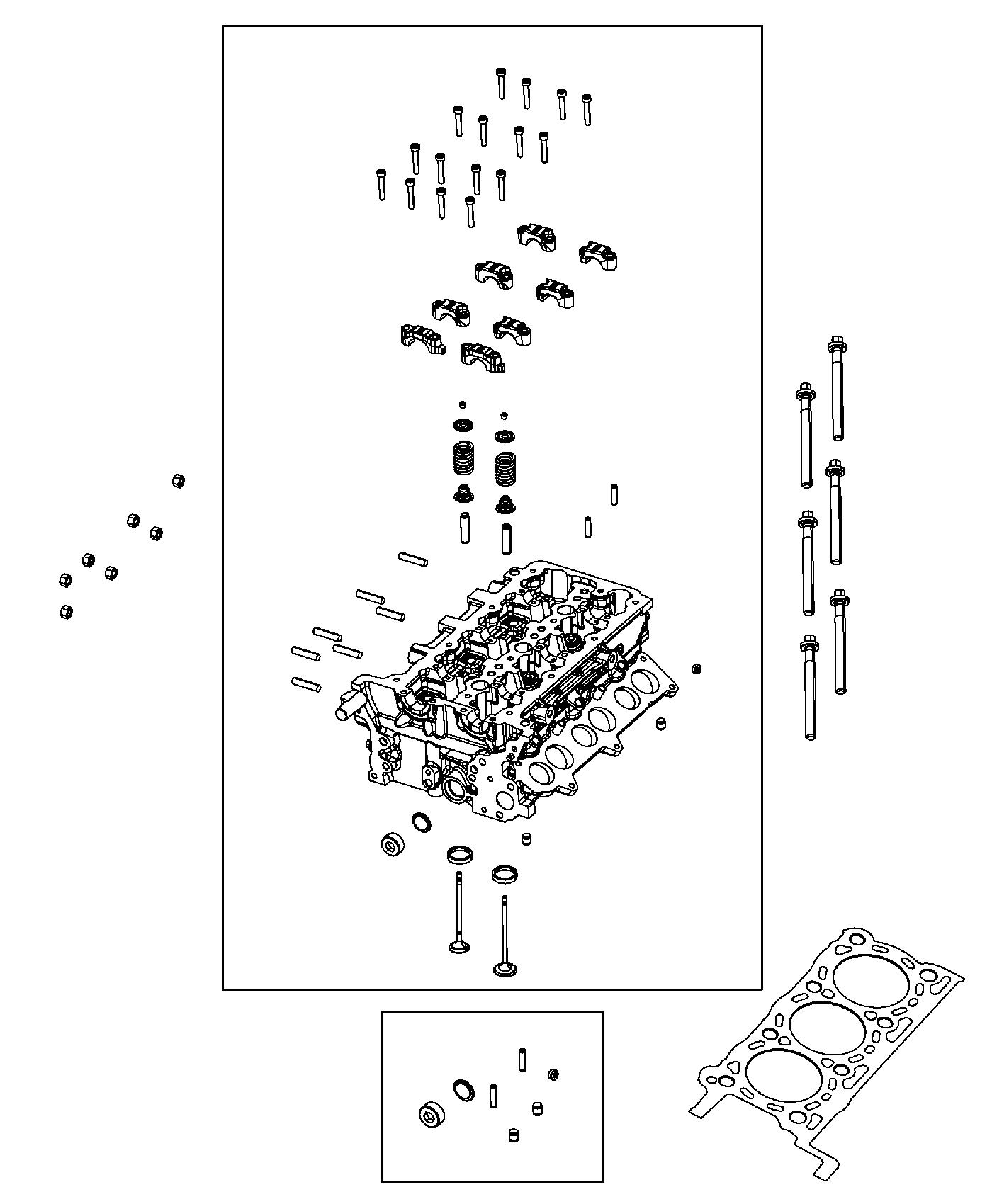 Diagram Cylinder Heads 3.0L Diesel [3.0L V6 Turbo Diesel Engine]. for your 1999 Chrysler 300  M 