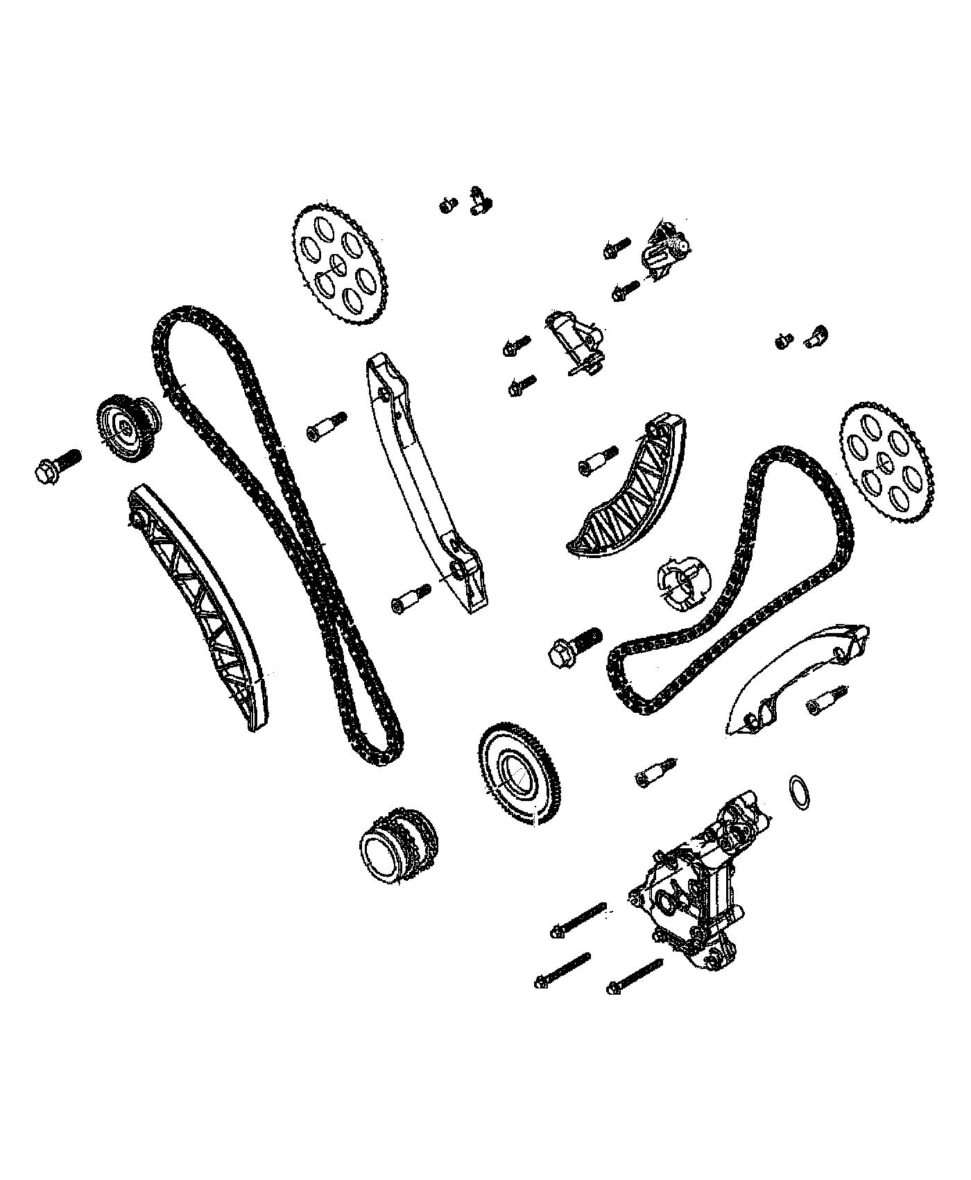 Diagram Timing System 3.0L Diesel [3.0L V6 Turbo Diesel Engine]. for your Jeep Grand Cherokee  