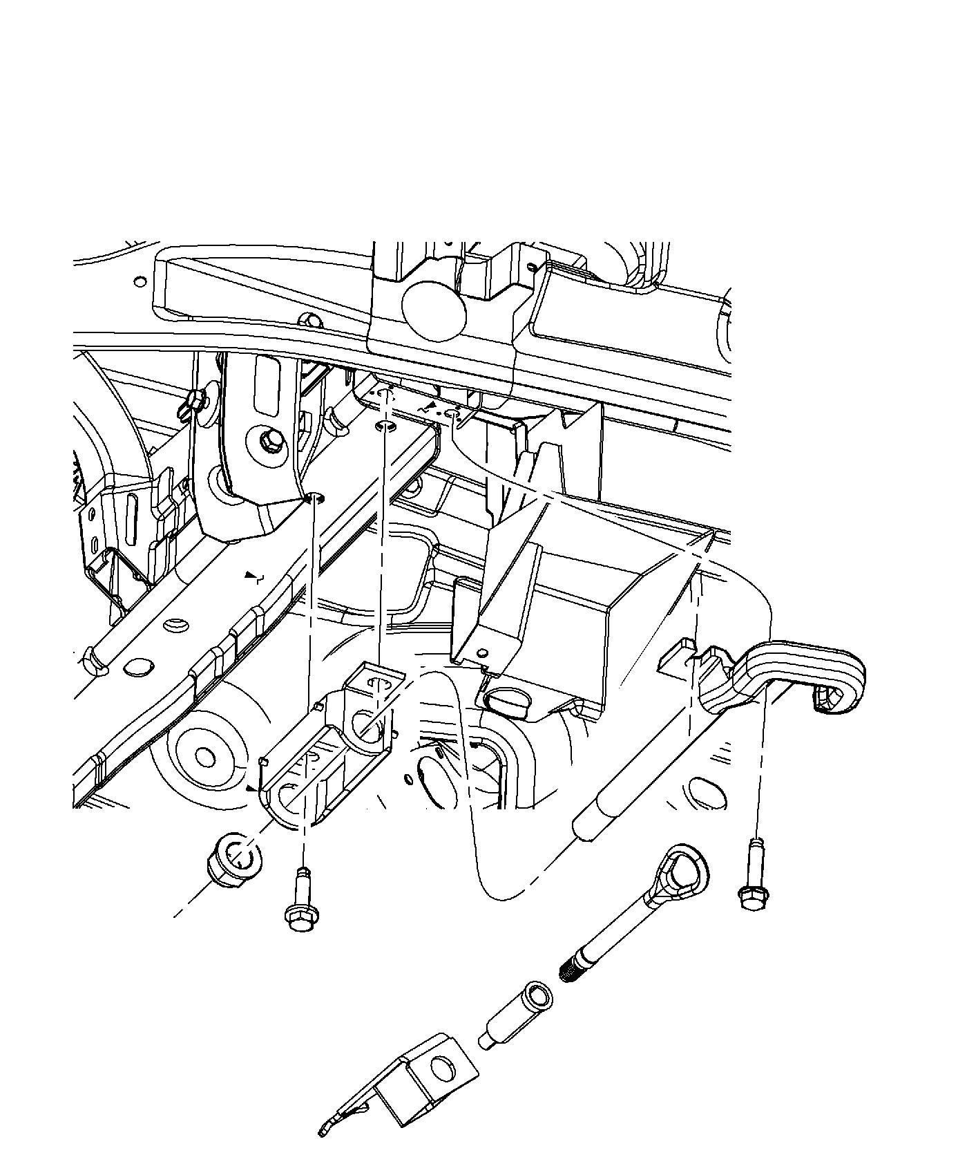 Diagram Tow Hooks, Front. for your Ram