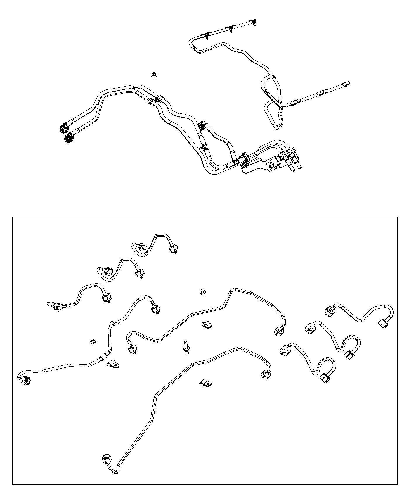 Diagram Fuel Lines, Engine. for your 2001 Jeep Grand Cherokee   