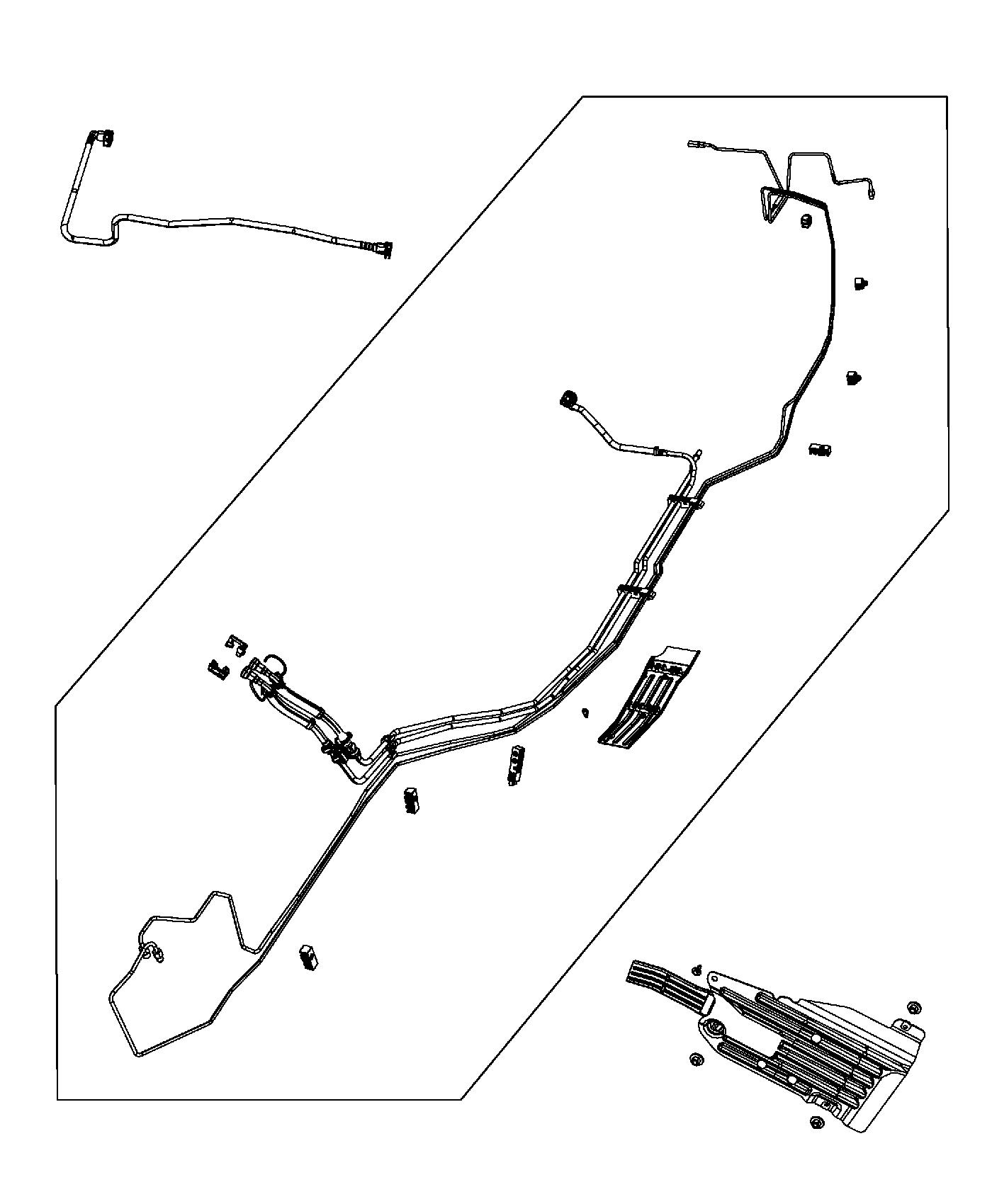 2014 Jeep Grand Cherokee Hose. Fuel return, fuel supply. [25 gallon