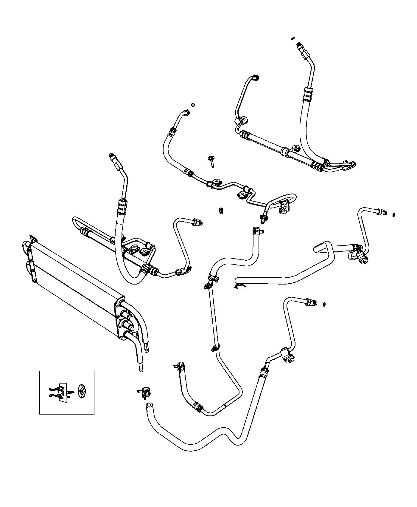 Diagram Power Steering Hoses. for your 2020 Jeep Grand Cherokee   