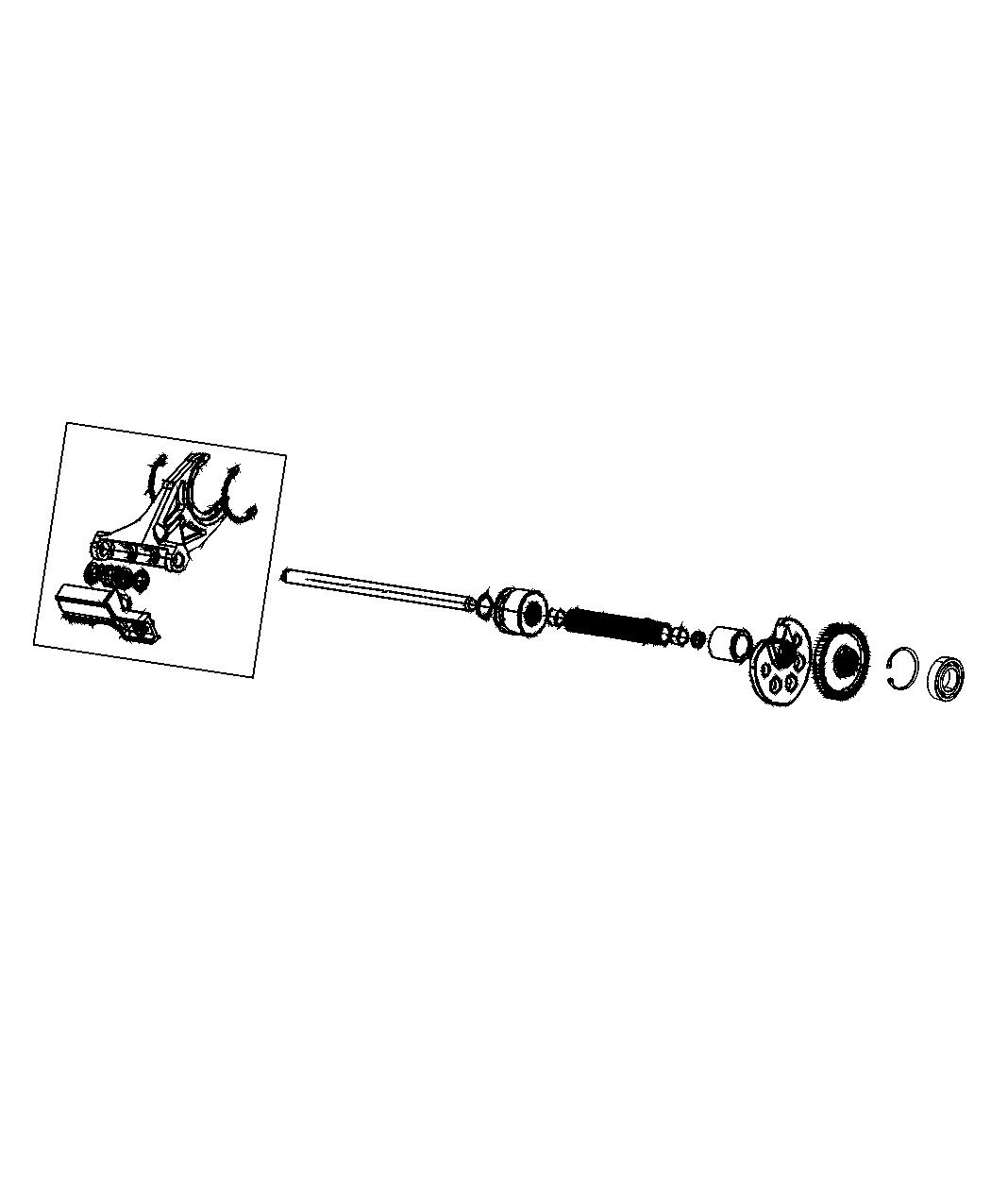 Diagram Shift Forks And Rails MP3023. for your Jeep Grand Cherokee  