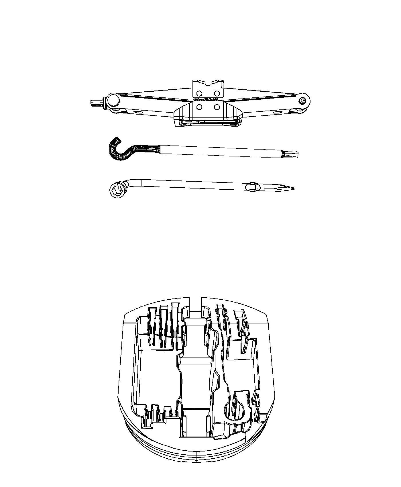 Diagram Jack Assembly And Tools. for your Jeep Grand Cherokee  