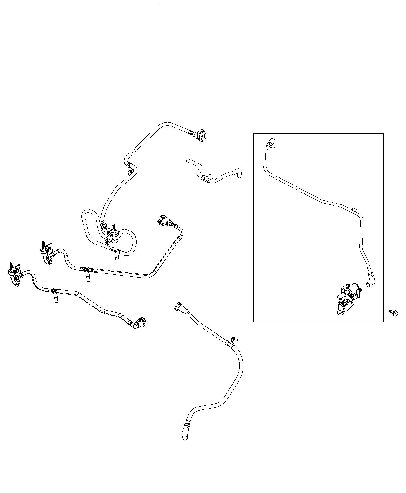 Diagram Emission Control Vacuum Harness. for your Jeep Renegade  