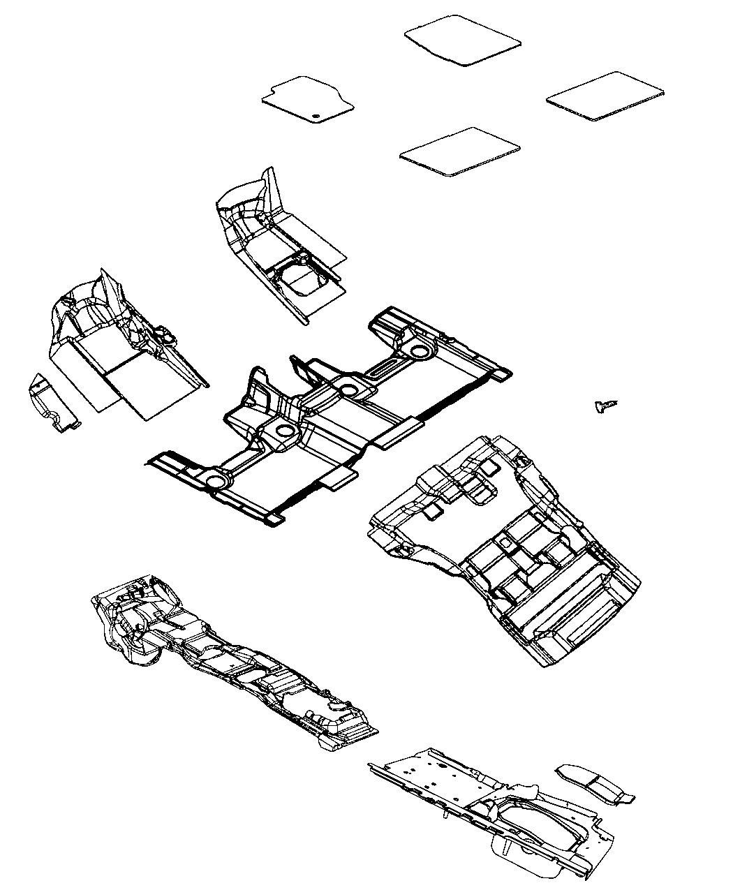 Diagram Carpet, Complete. for your Chrysler 300  M