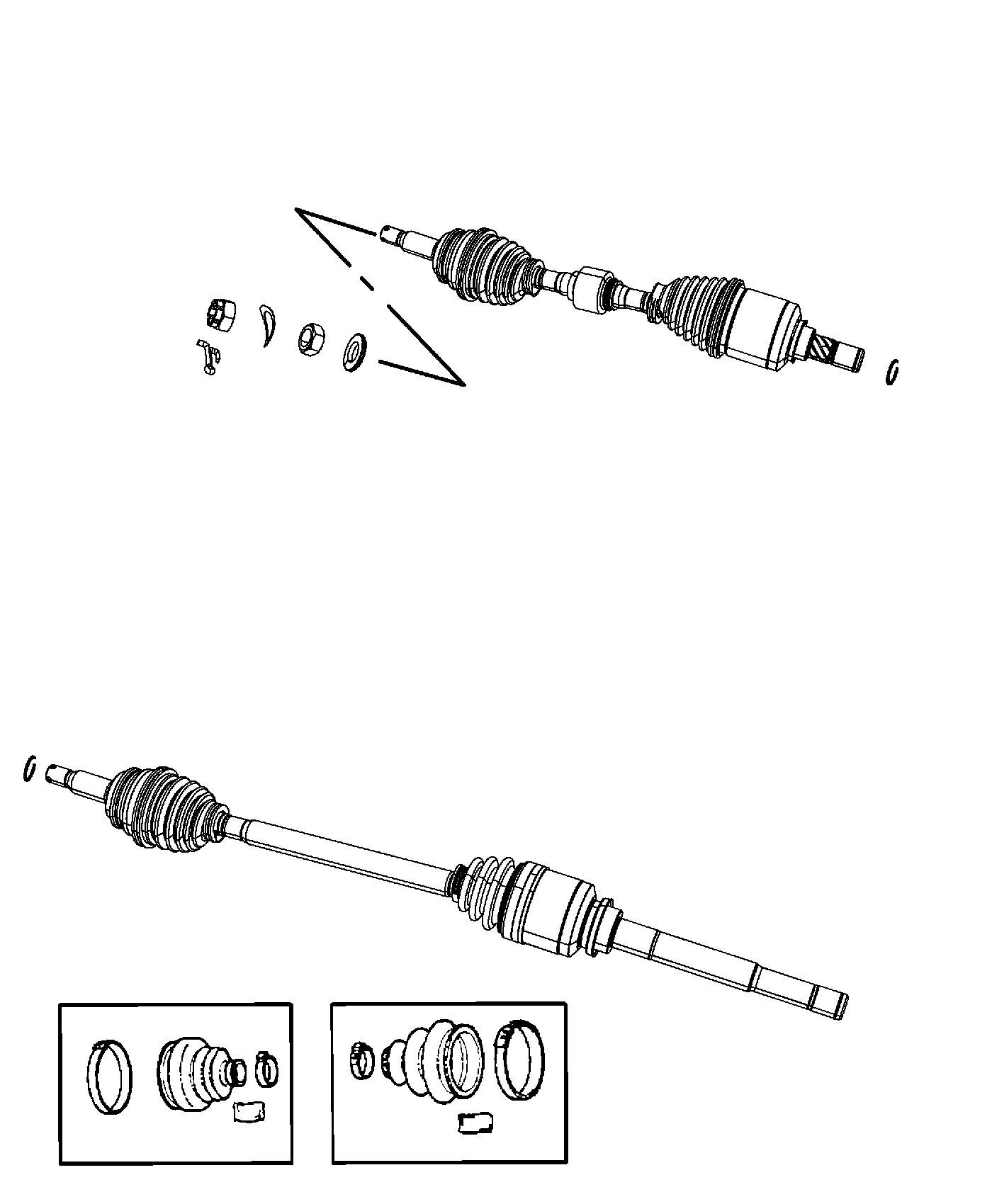 Diagram Shafts, Axle. for your Chrysler 300  M