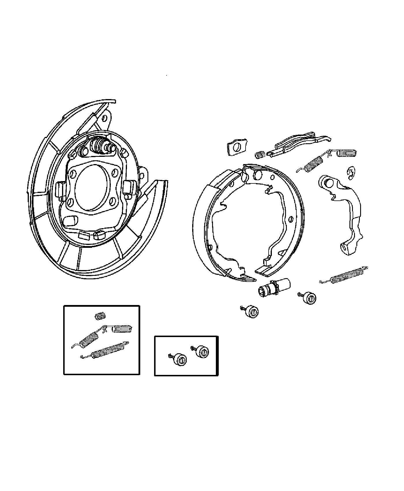 Diagram Park Brake Assembly,Rear Disc. for your 2009 Jeep Patriot   