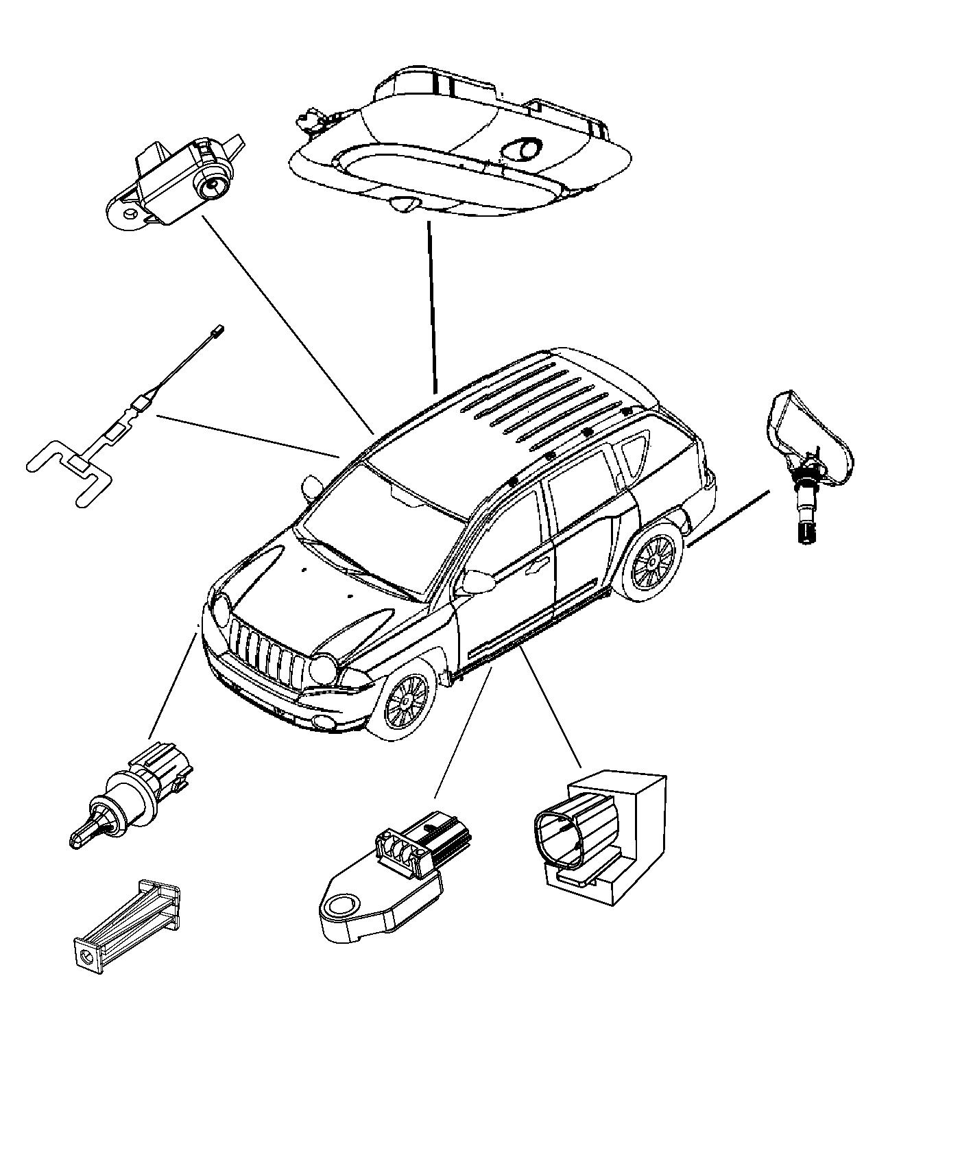 Diagram Sensors Body. for your Jeep