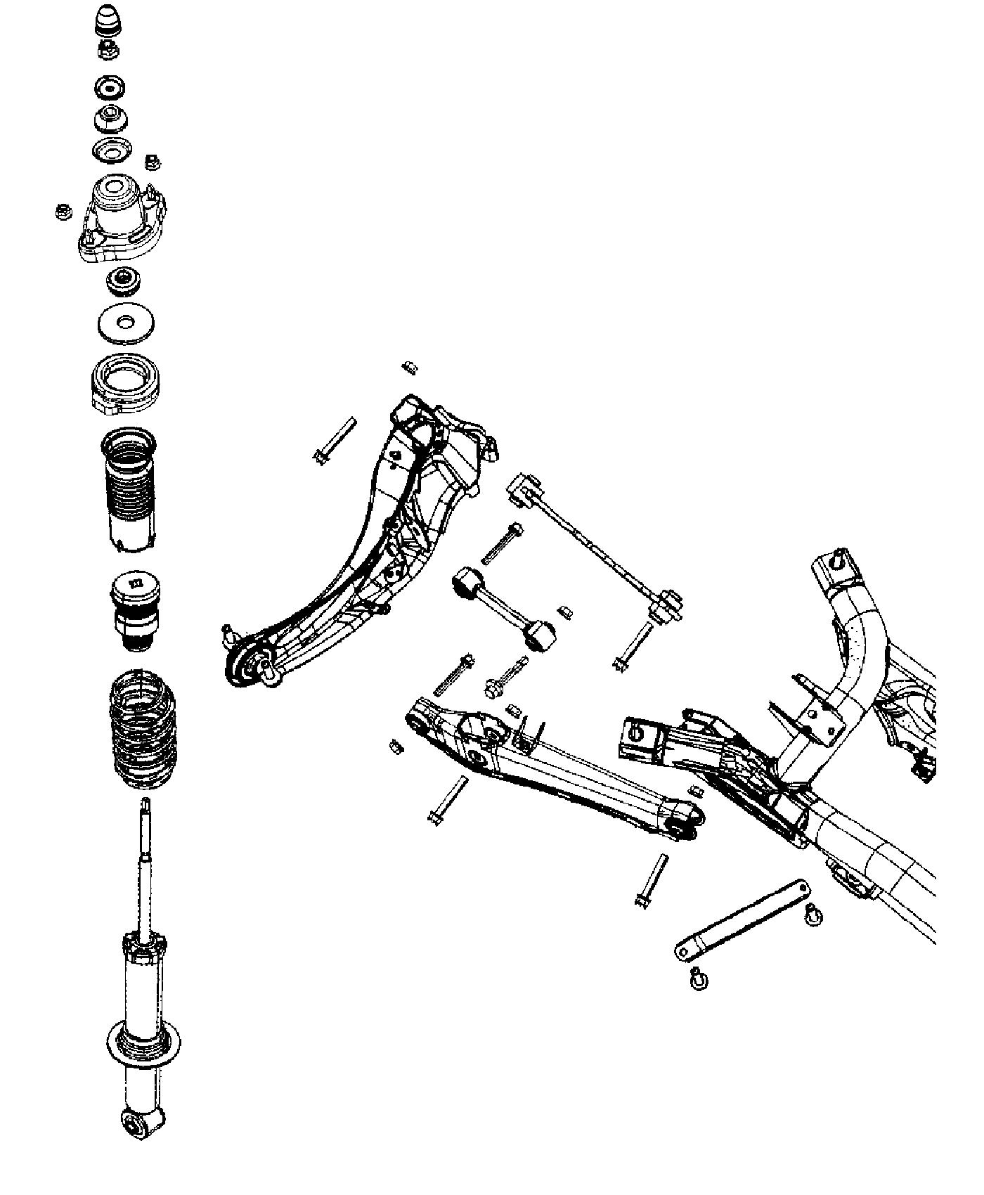 Diagram Suspension, Rear. for your Jeep Patriot  