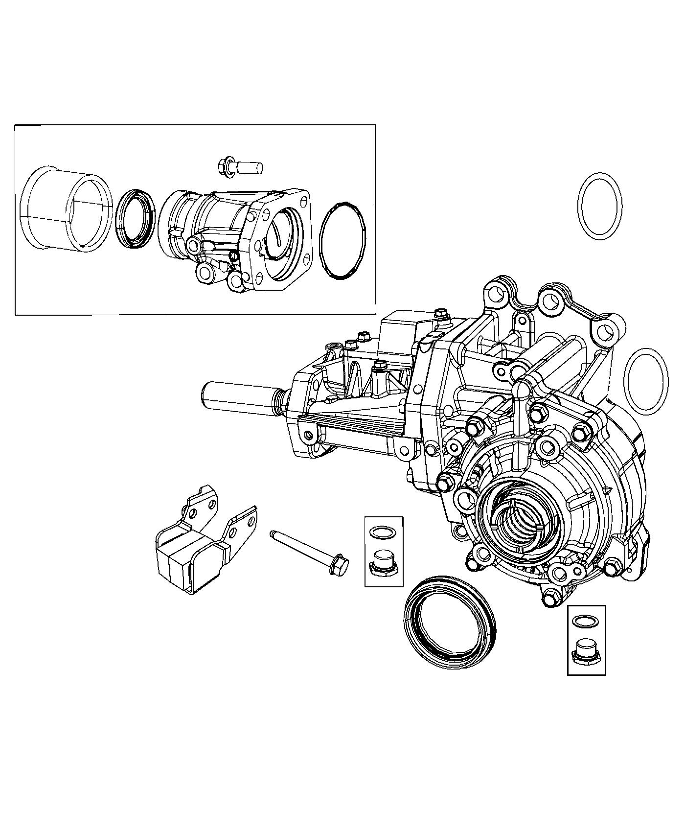 Diagram Power Transfer Unit and Service Parts. for your 2014 Fiat 500L   