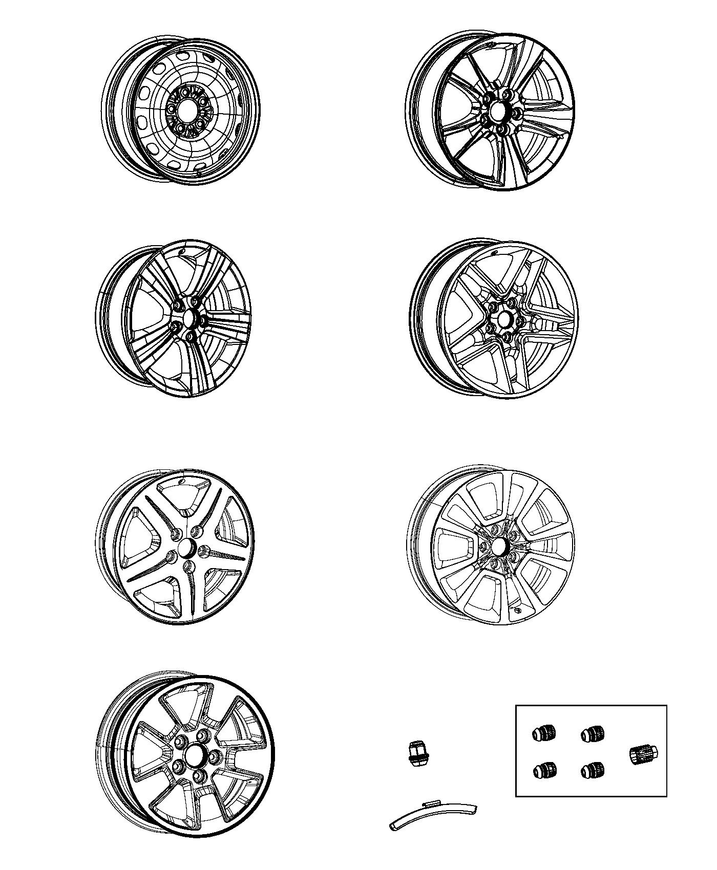 Wheels and Hardware. Diagram