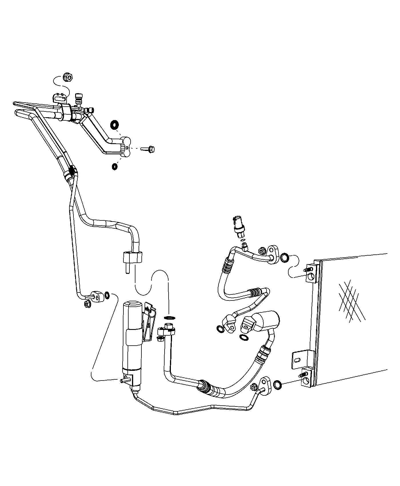 Diagram A/C Plumbing 2.0L [2.0L I4 DOHC 16V Dual VVT Engine] 2.4L [2.4L I4 DOHC 16V Dual VVT Engine]. for your 2000 Chrysler 300   