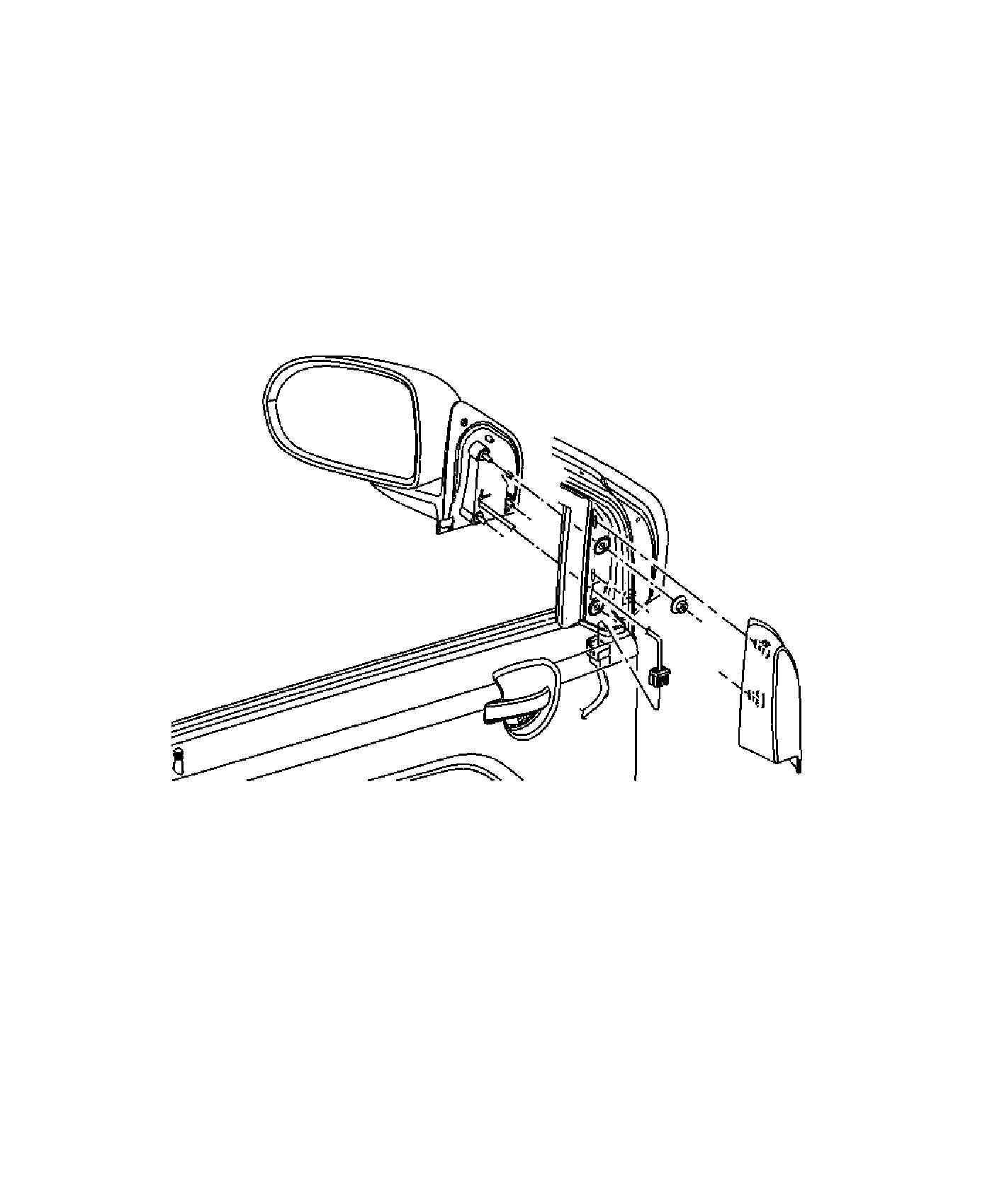 Diagram Mirror, Exterior. for your Jeep Compass  