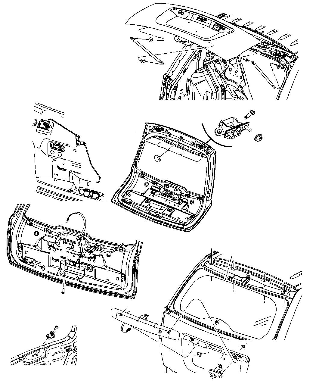 Diagram Liftgate, Compass. for your Jeep Compass  