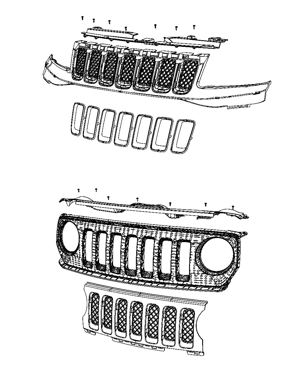 Diagram Grilles. for your Jeep